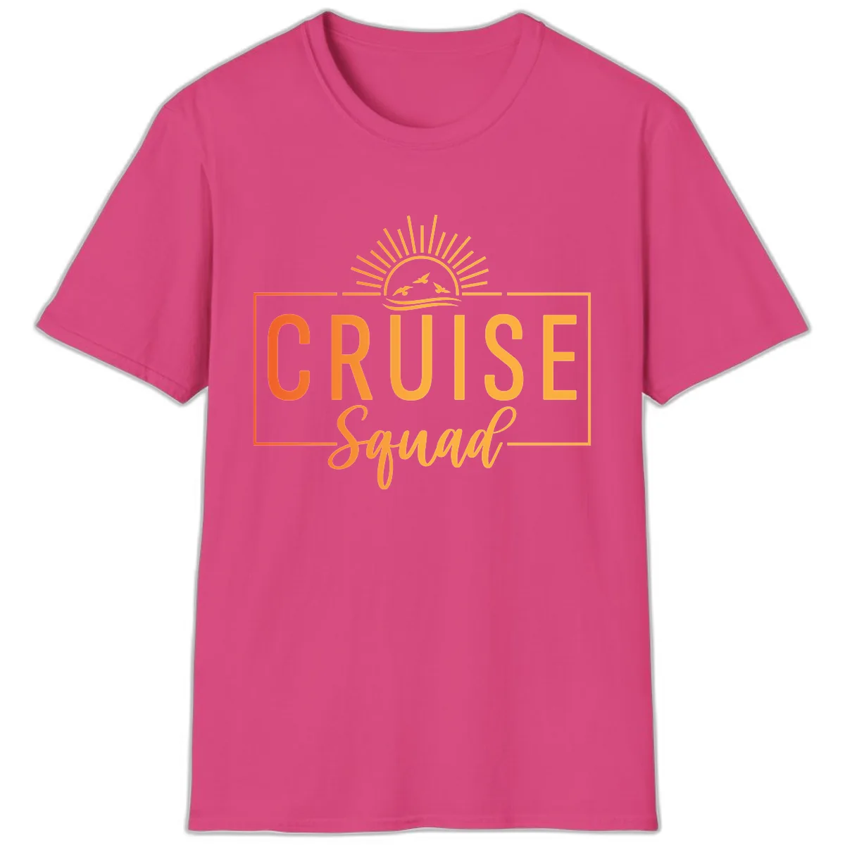 Cruise Squad Sunrise T-Shirt in Heliconia