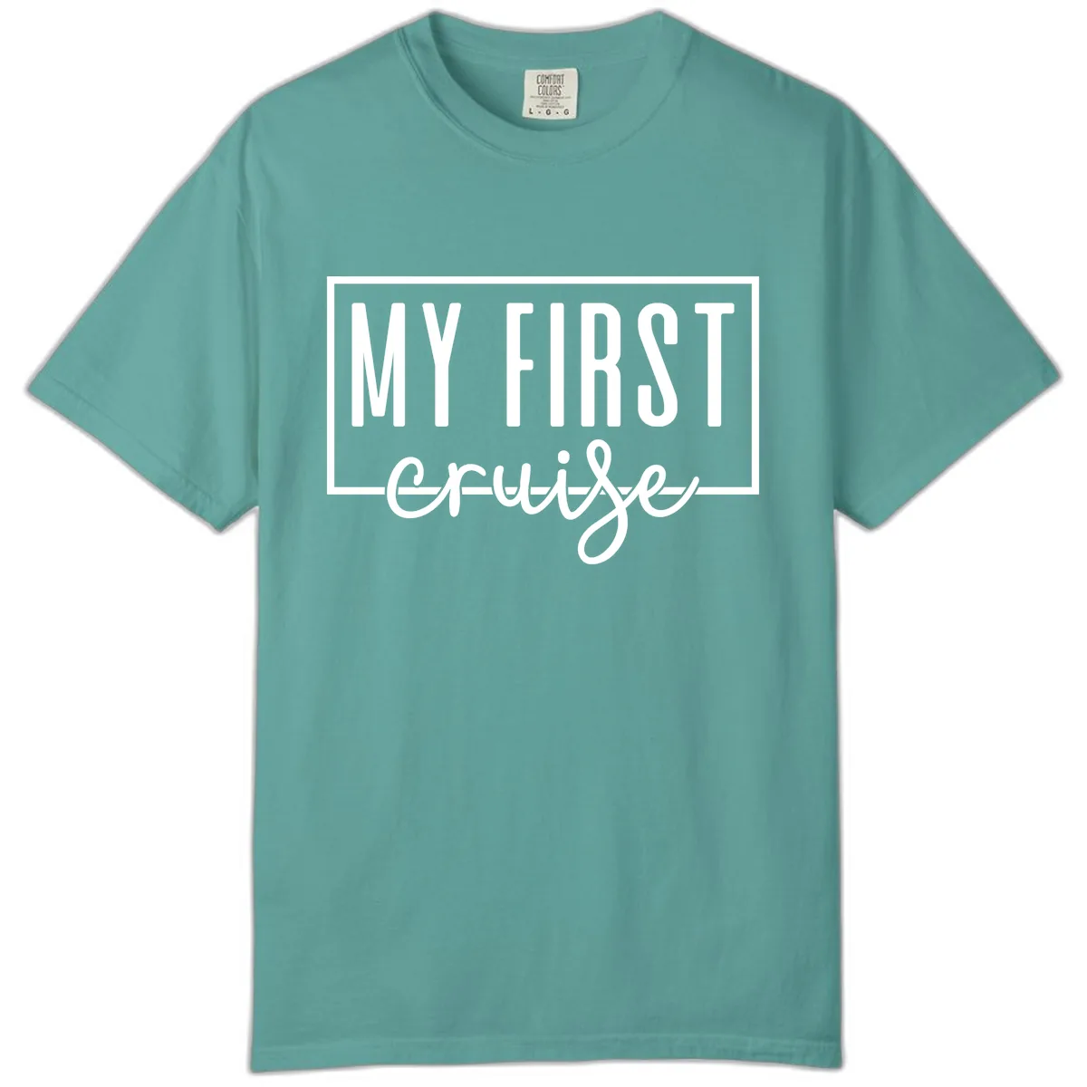 My First Cruise Comfort Color in Seafoam