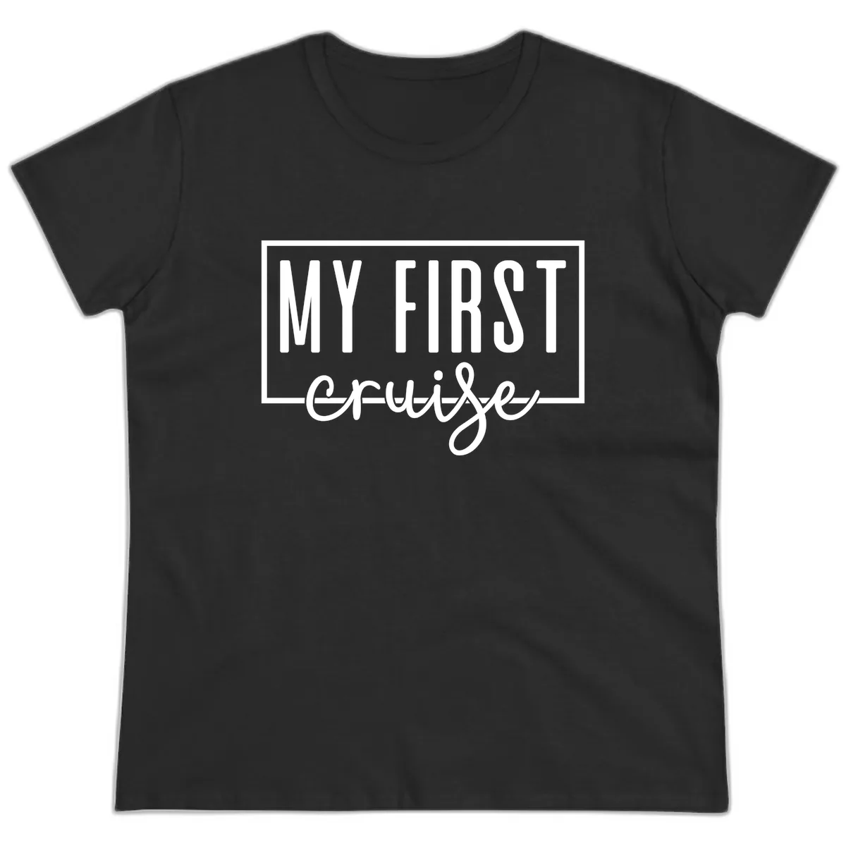 My First Cruise Ladies Tee in Black