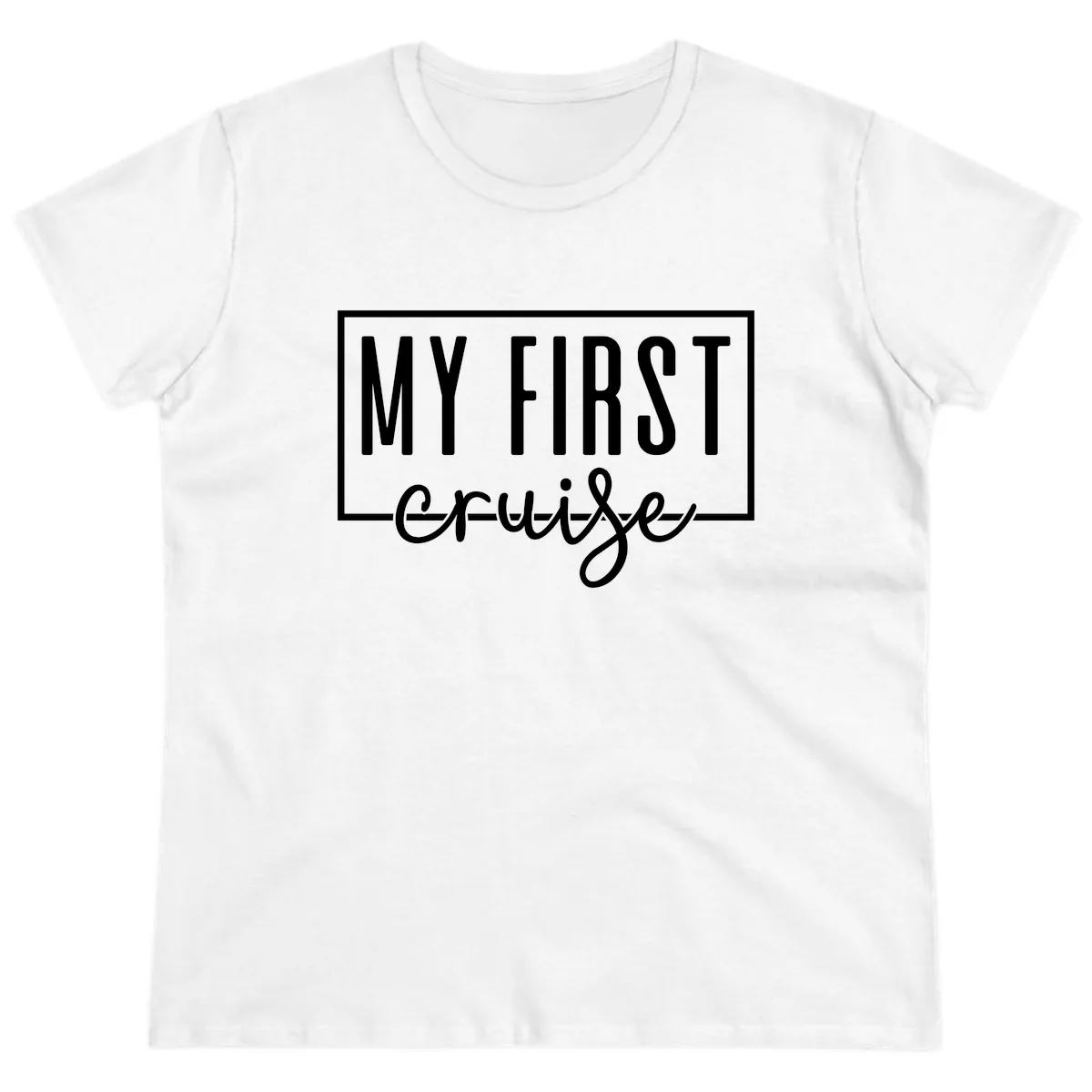 My First Cruise Ladies Tee in White