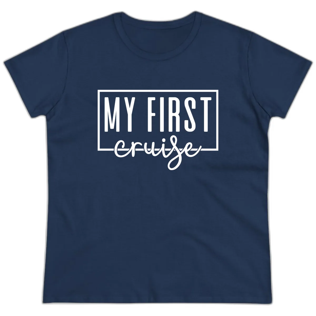 My First Cruise Ladies Tee in Navy