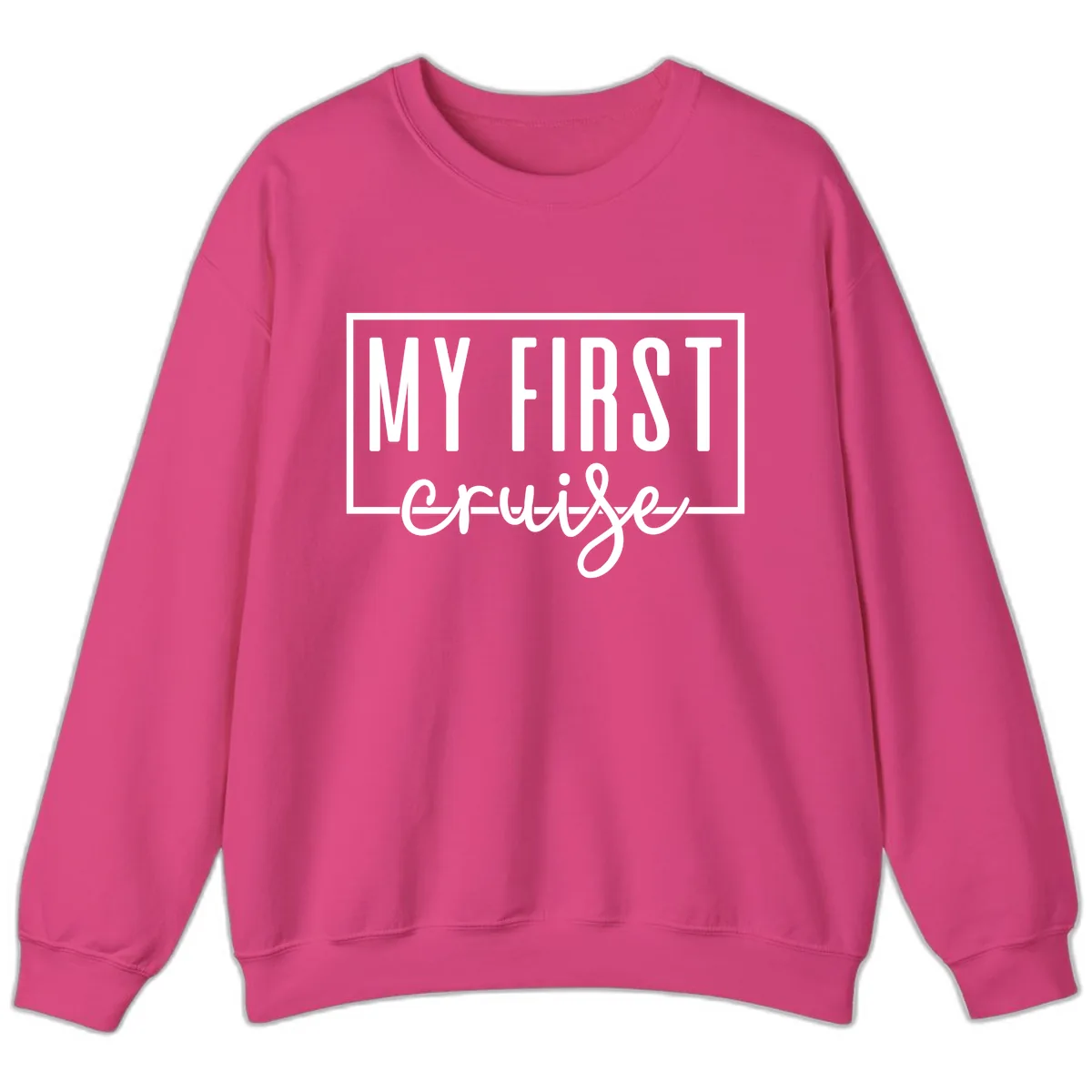 My First Cruise Sweatshirt in Heliconia