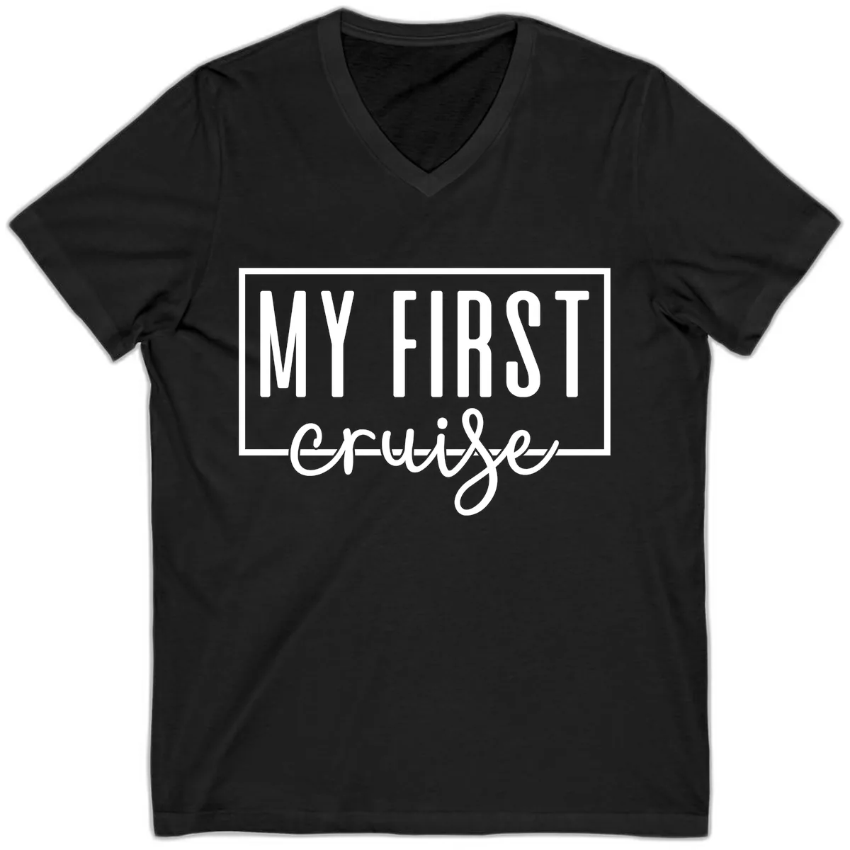 My First Cruise V-Neck in Black