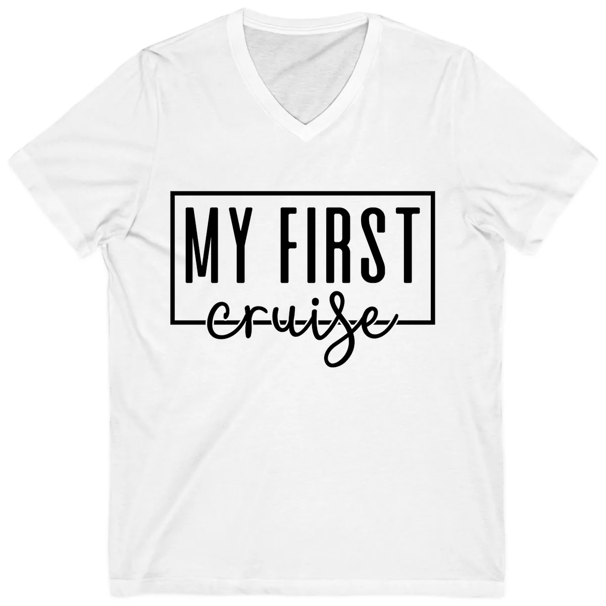 My First Cruise V-Neck in White