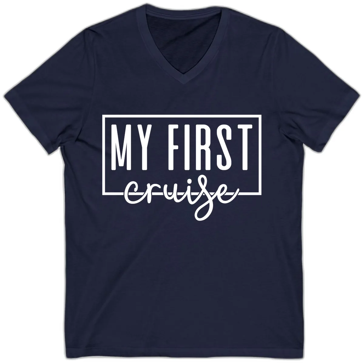 My First Cruise V-Neck in Navy