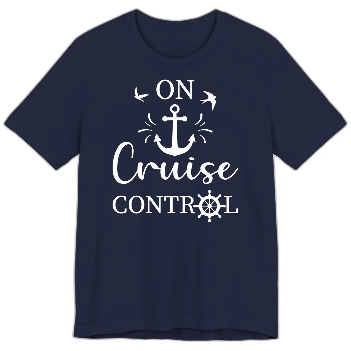 On Cruise Control Premium T-Shirt in Navy