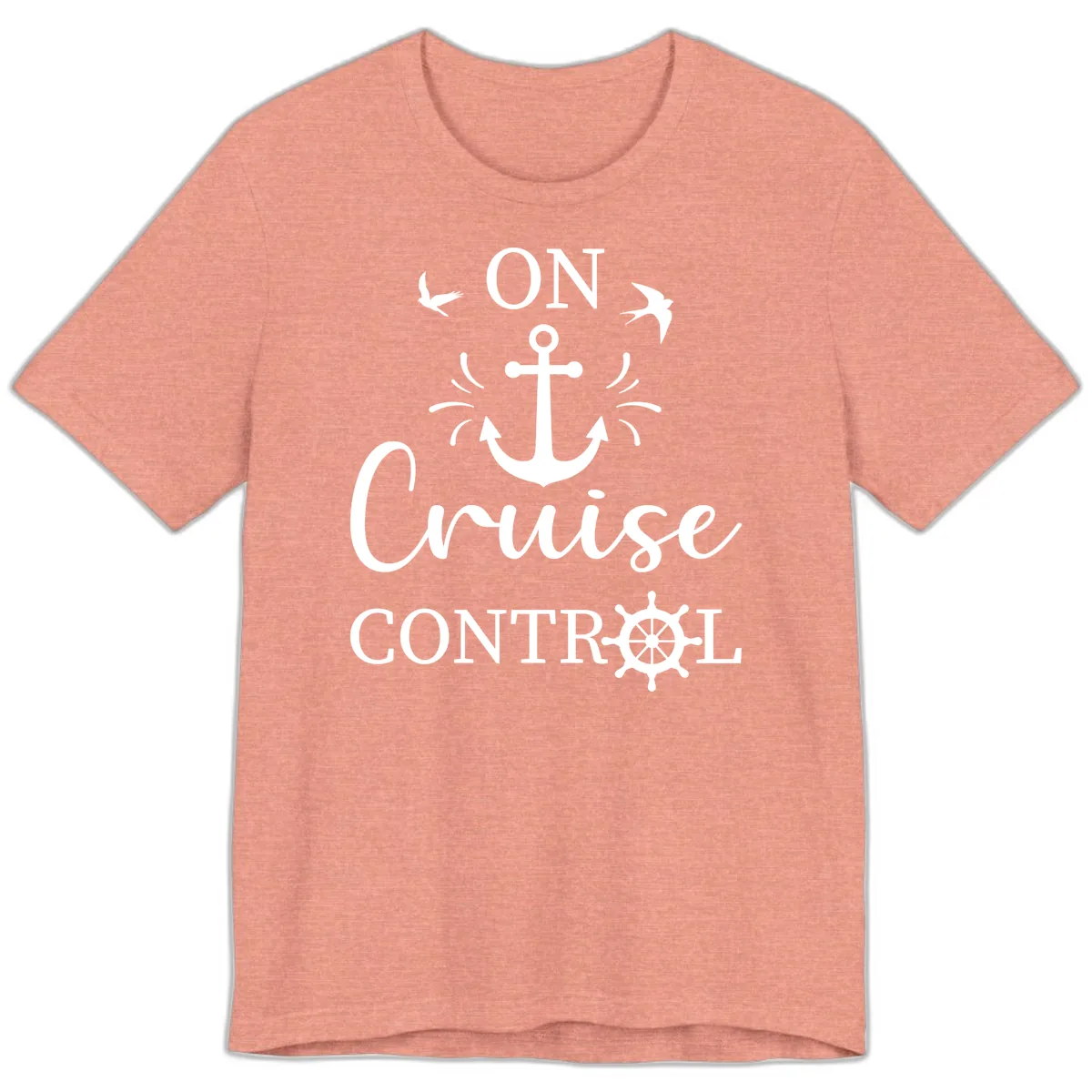 On Cruise Control Premium T-Shirt in Heather Sunset
