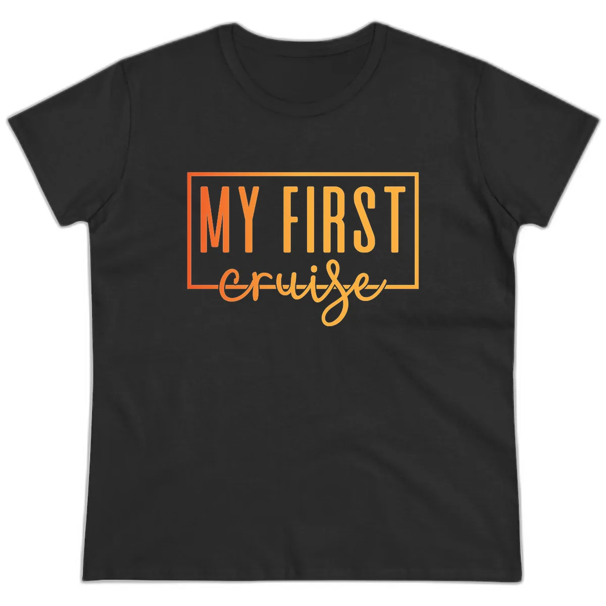 My First Cruise Ladies Tee in Black