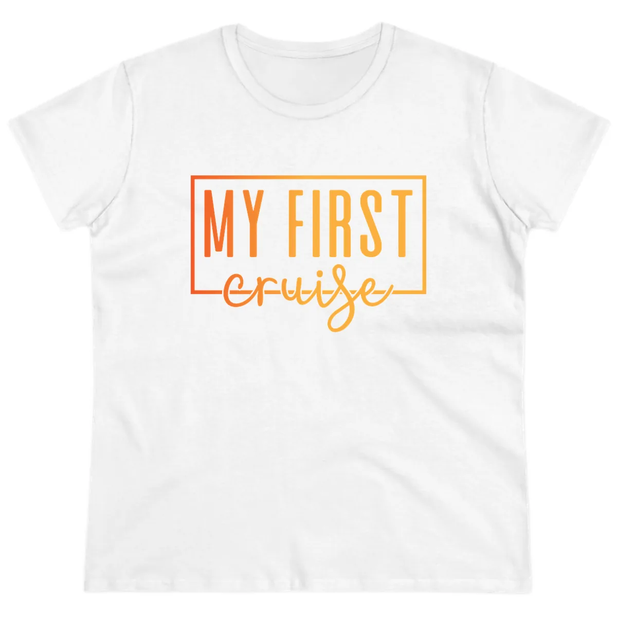 My First Cruise Ladies Tee in White