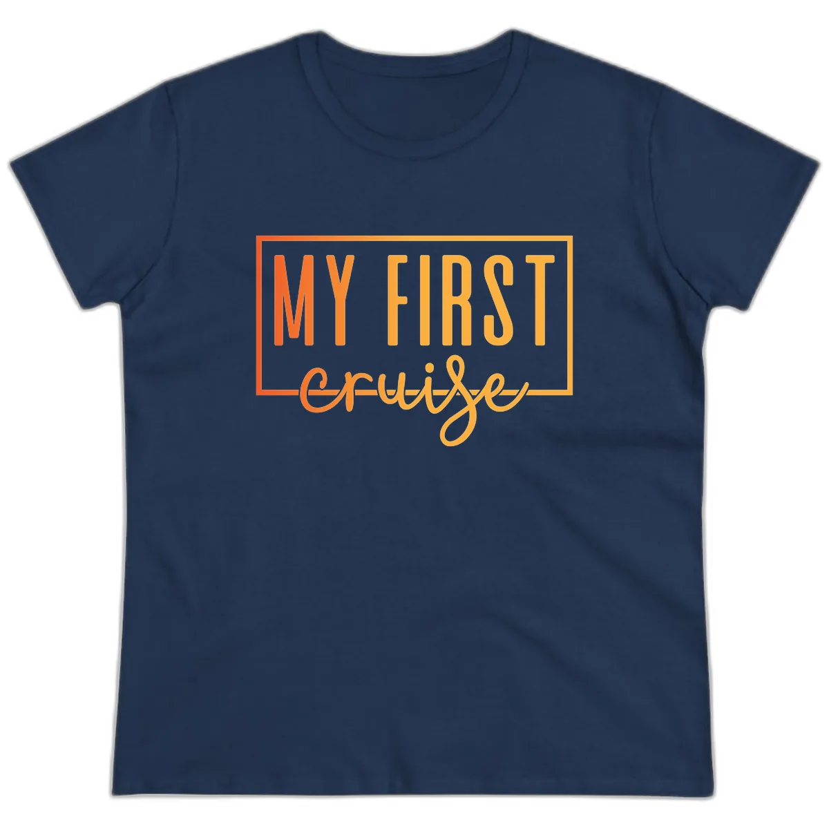 My First Cruise Ladies Tee in Navy