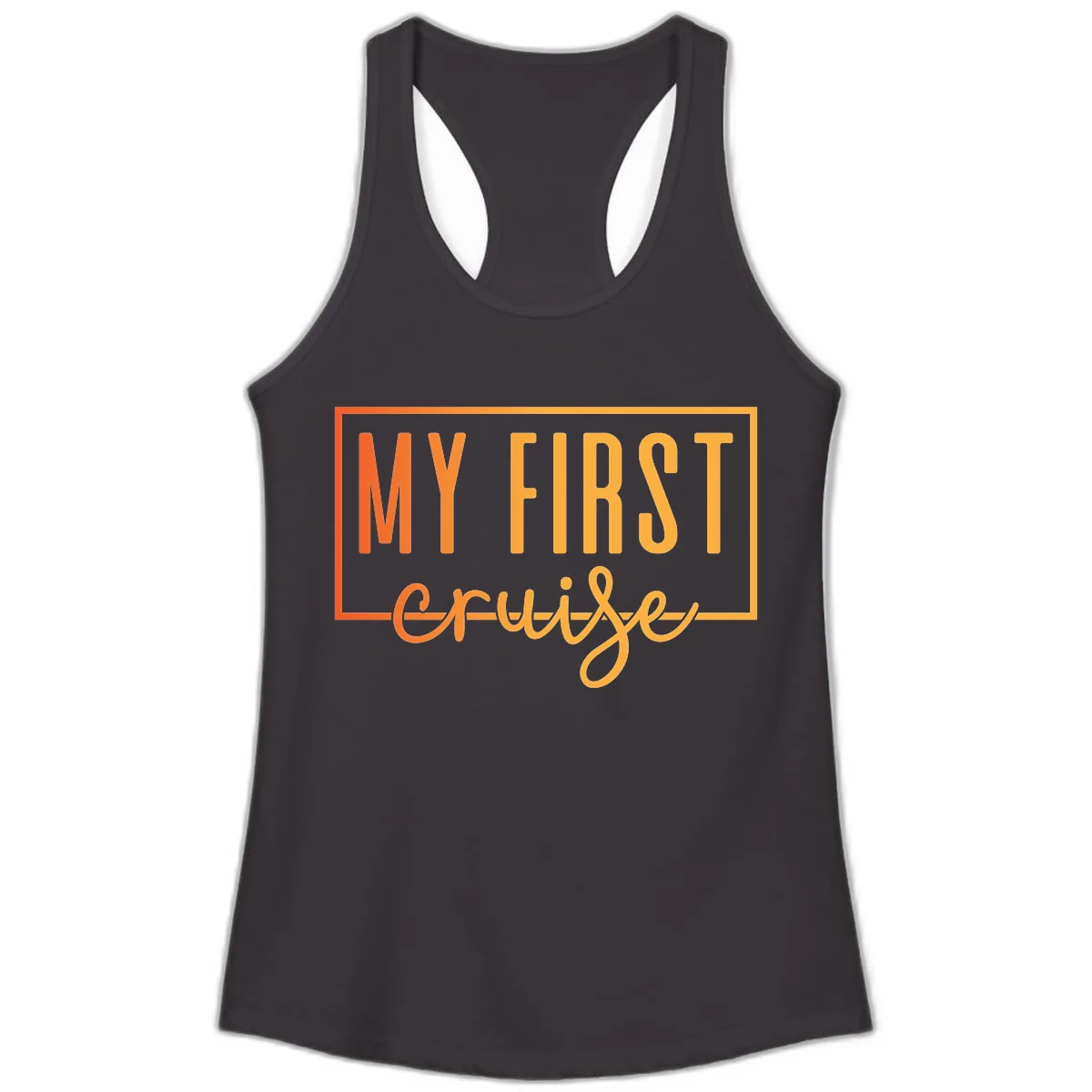 My First Cruise Ladies Tank in Black