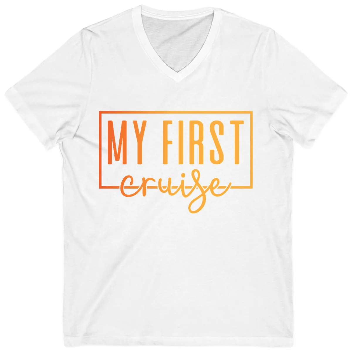 My First Cruise V-Neck in White
