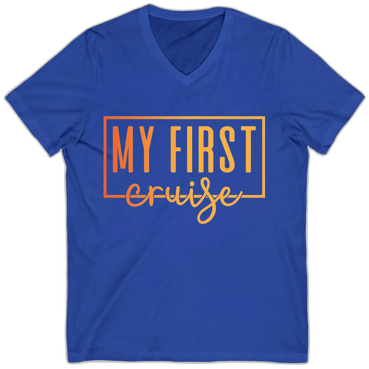 My First Cruise V-Neck in True Royal