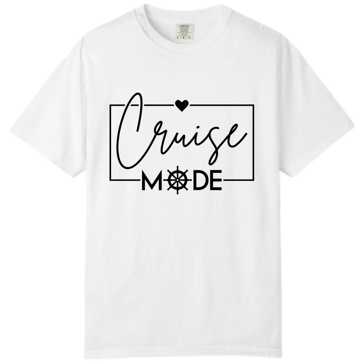 Cruise Mode Nautical Heart Comfort Color in White