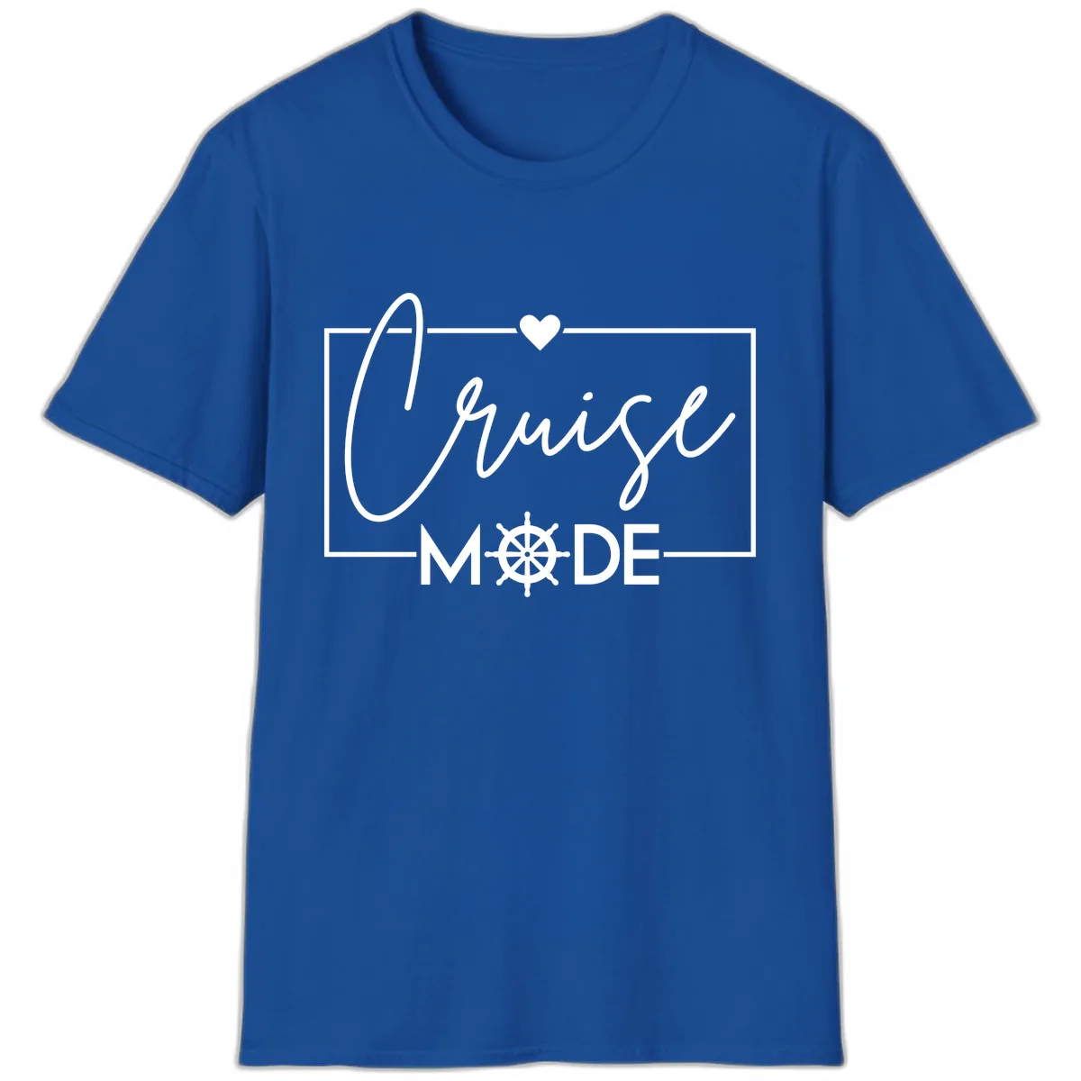 Cruise Mode Nautical Heart T-Shirt in Royal