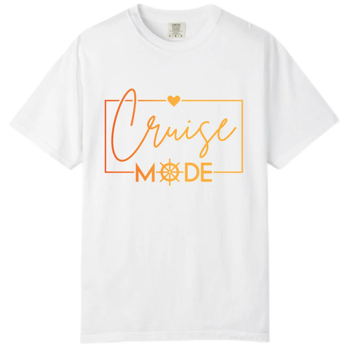 Ahoy Mode Nautical Heart Comfort Color in White