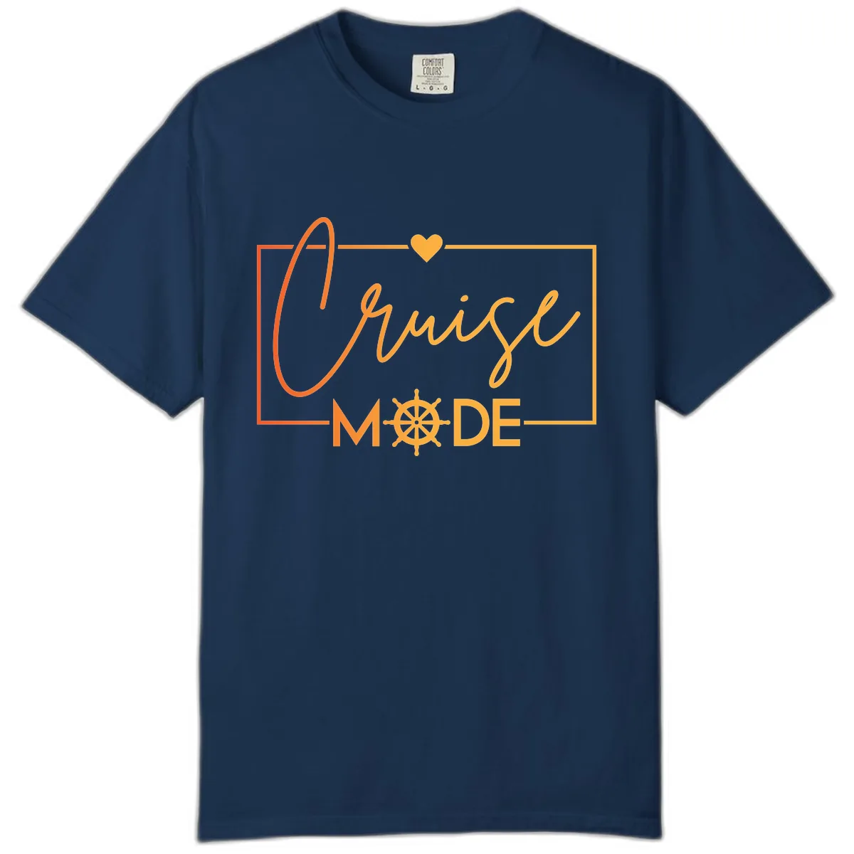 Ahoy Mode Nautical Heart Comfort Color in Navy