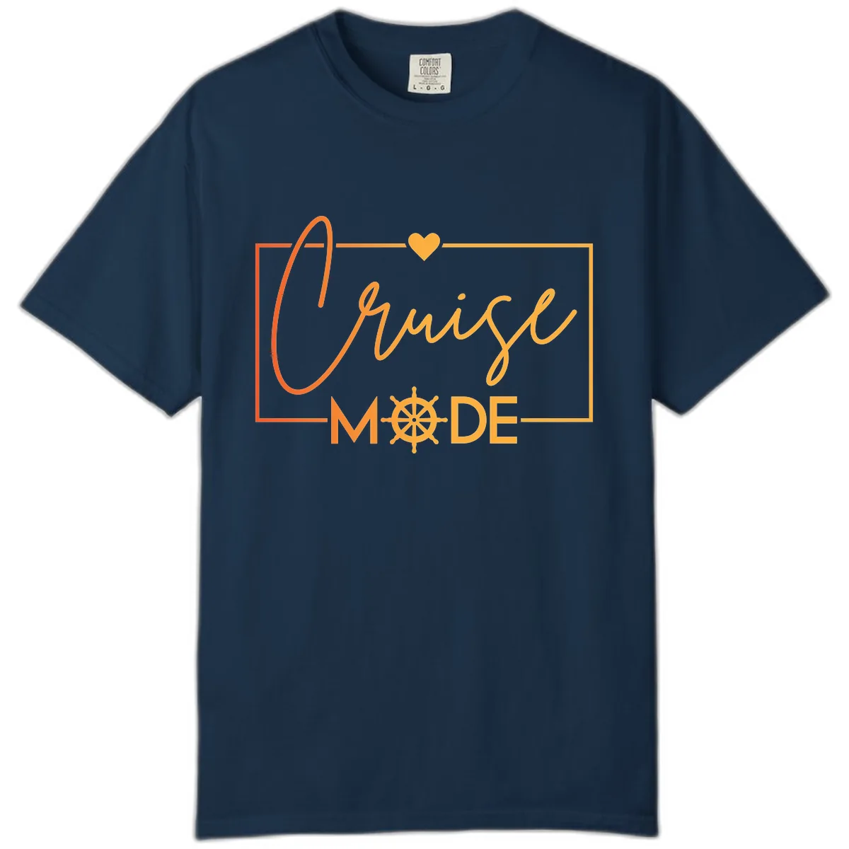 Ahoy Mode Nautical Heart Comfort Color in True Navy