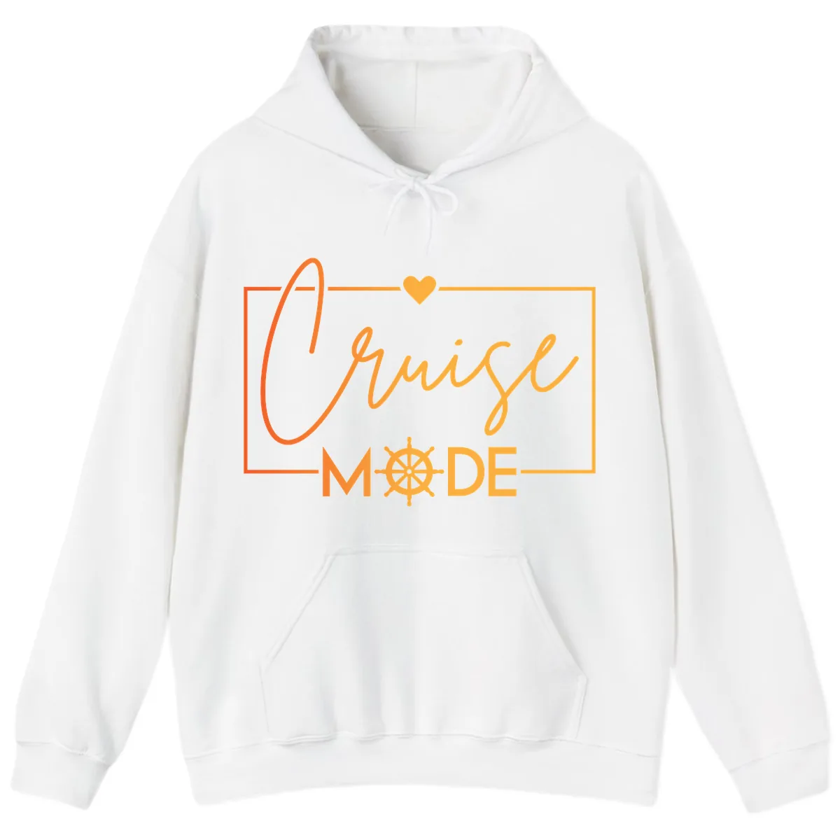 Ahoy Mode Nautical Heart Hoodie in White