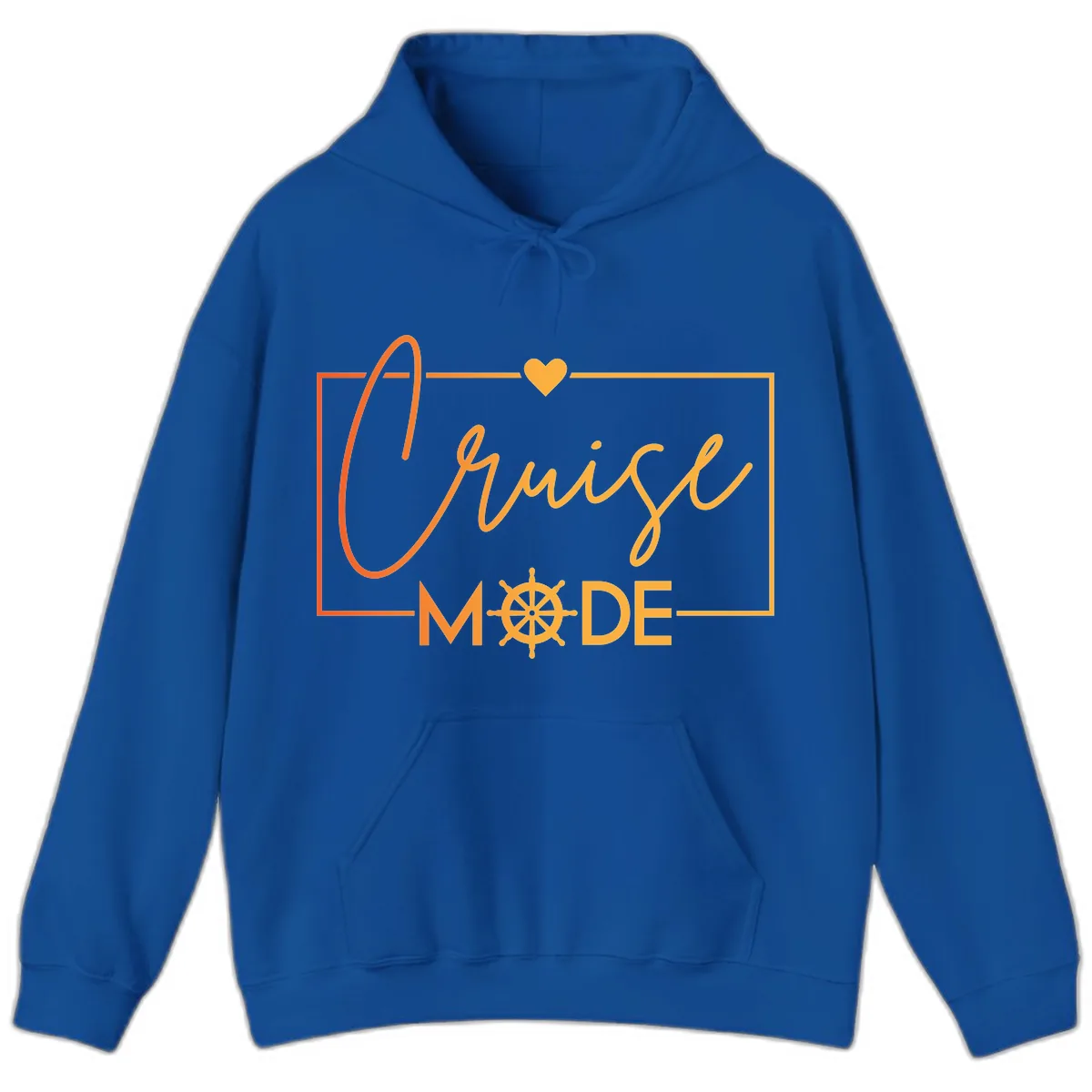 Ahoy Mode Nautical Heart Hoodie in Royal