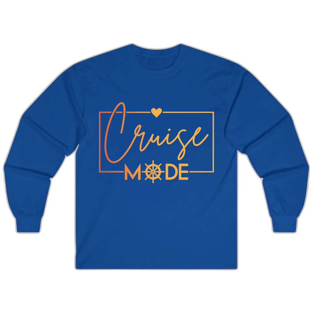 Ahoy Mode Nautical Heart Long Sleeve in Royal