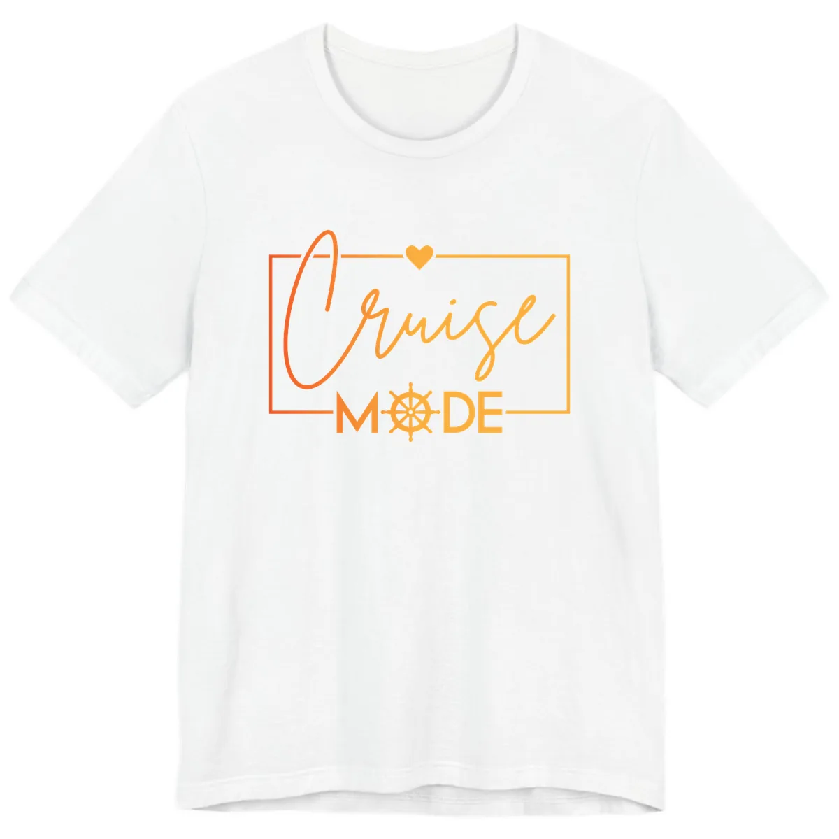 Ahoy Mode Nautical Heart Premium T-Shirt in White