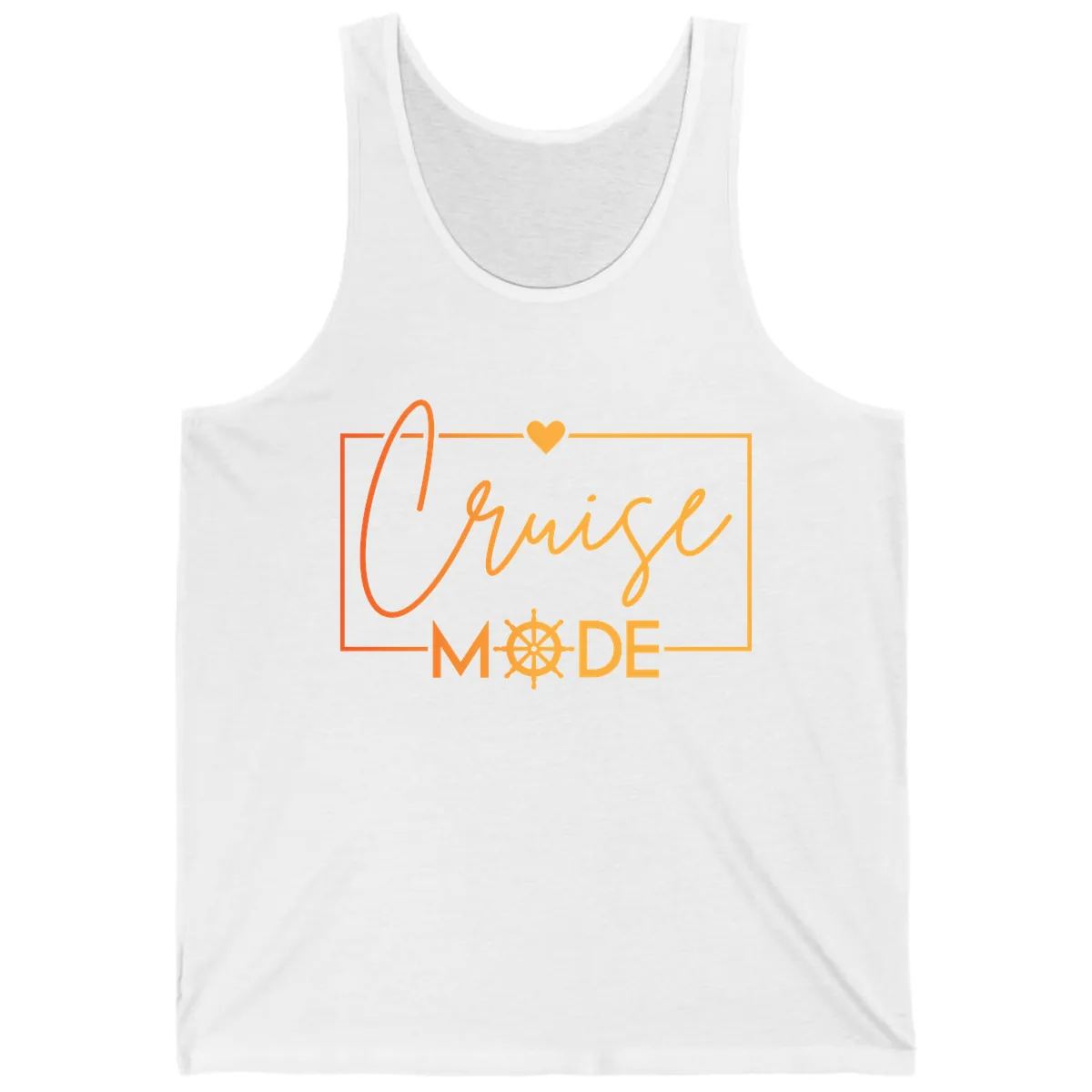 Ahoy Mode Nautical Heart Tank in White