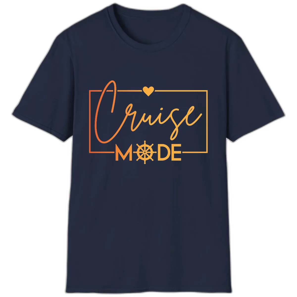 Ahoy Mode Nautical Heart T-Shirt in Navy