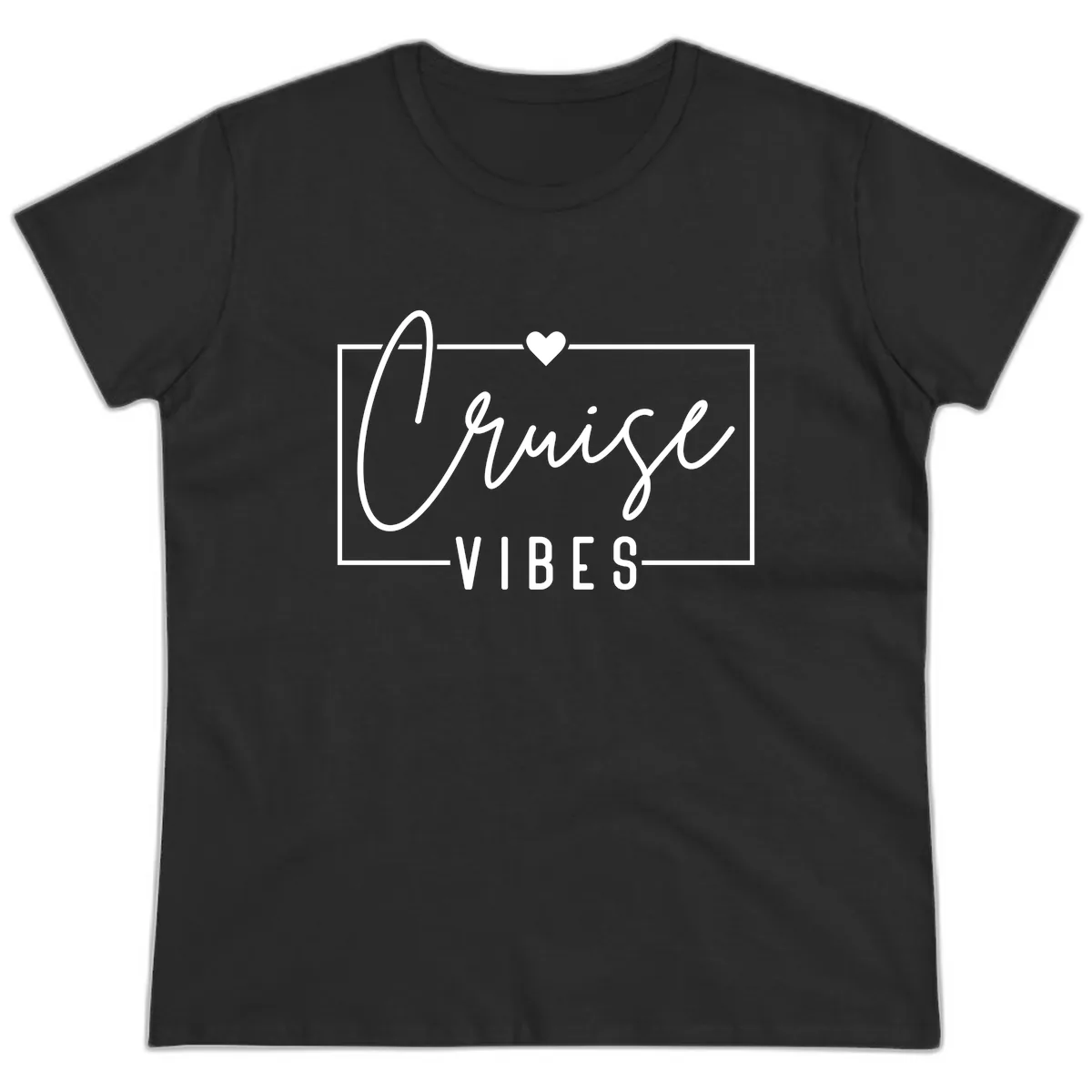 Chill Vibes Cruise Ladies Tee in Black
