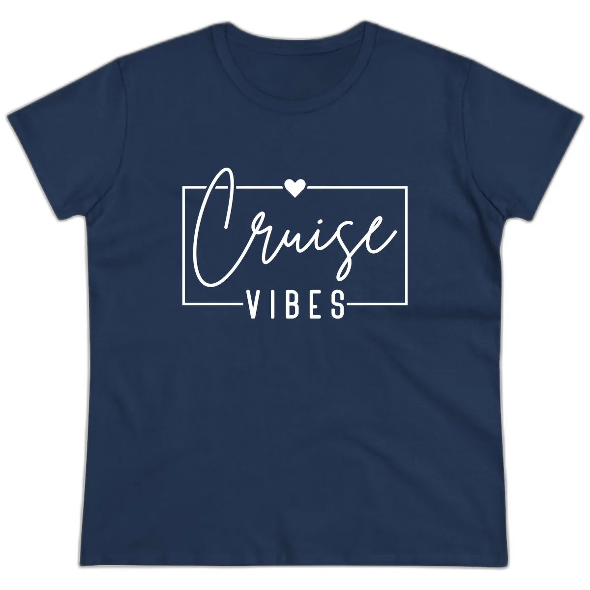 Chill Vibes Cruise Ladies Tee in Navy