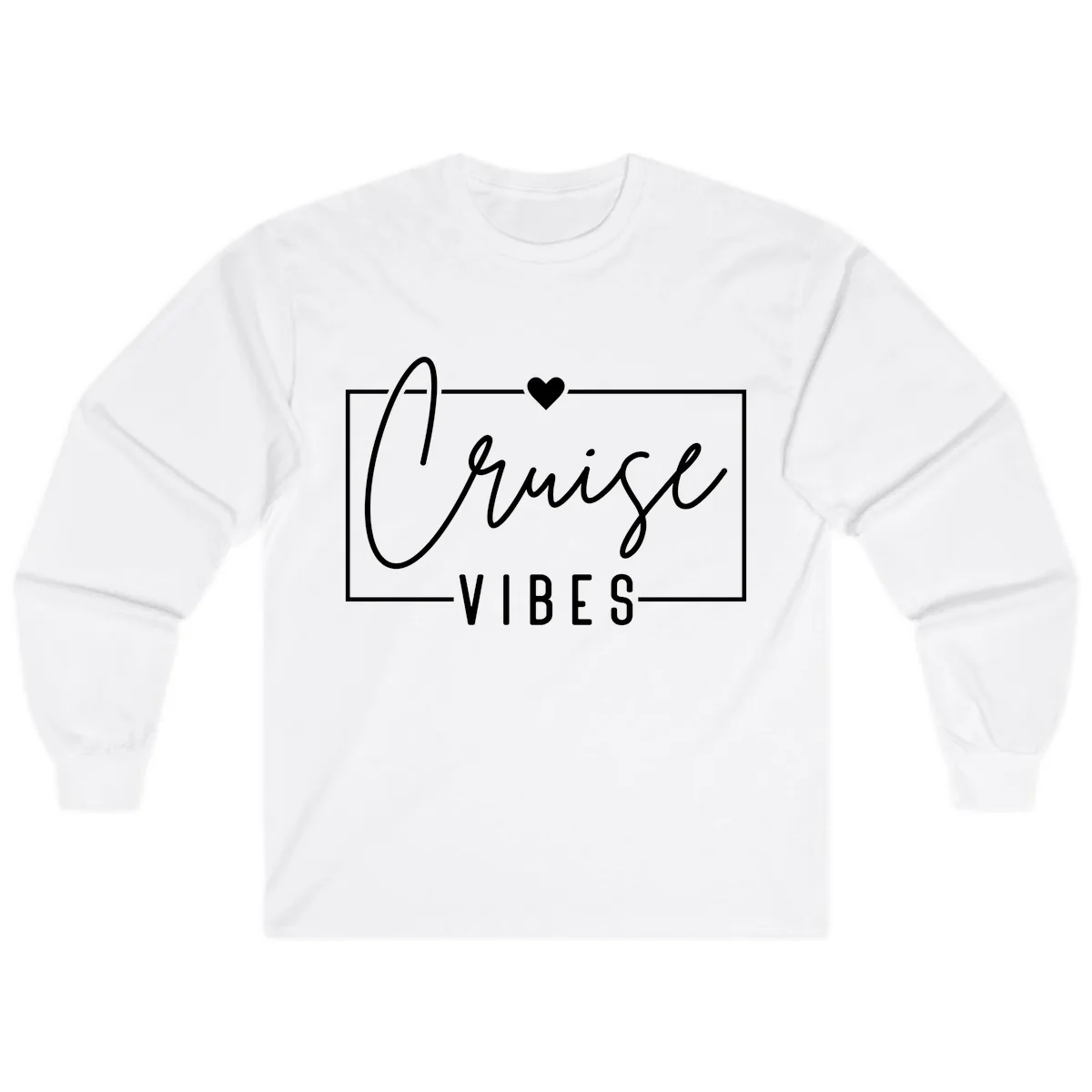 Chill Vibes Cruise Long Sleeve in White