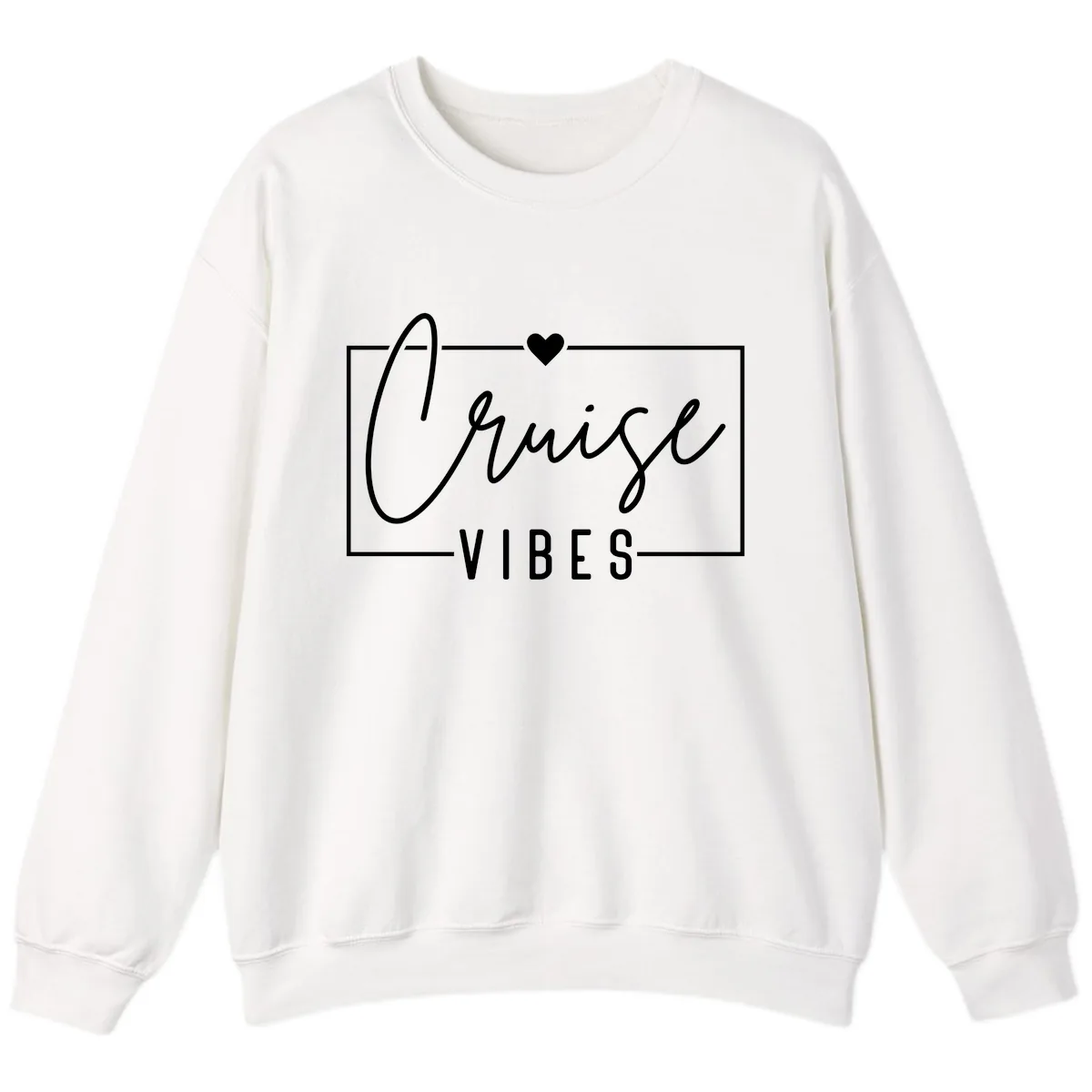 Chill Vibes Cruise Sweatshirt in White