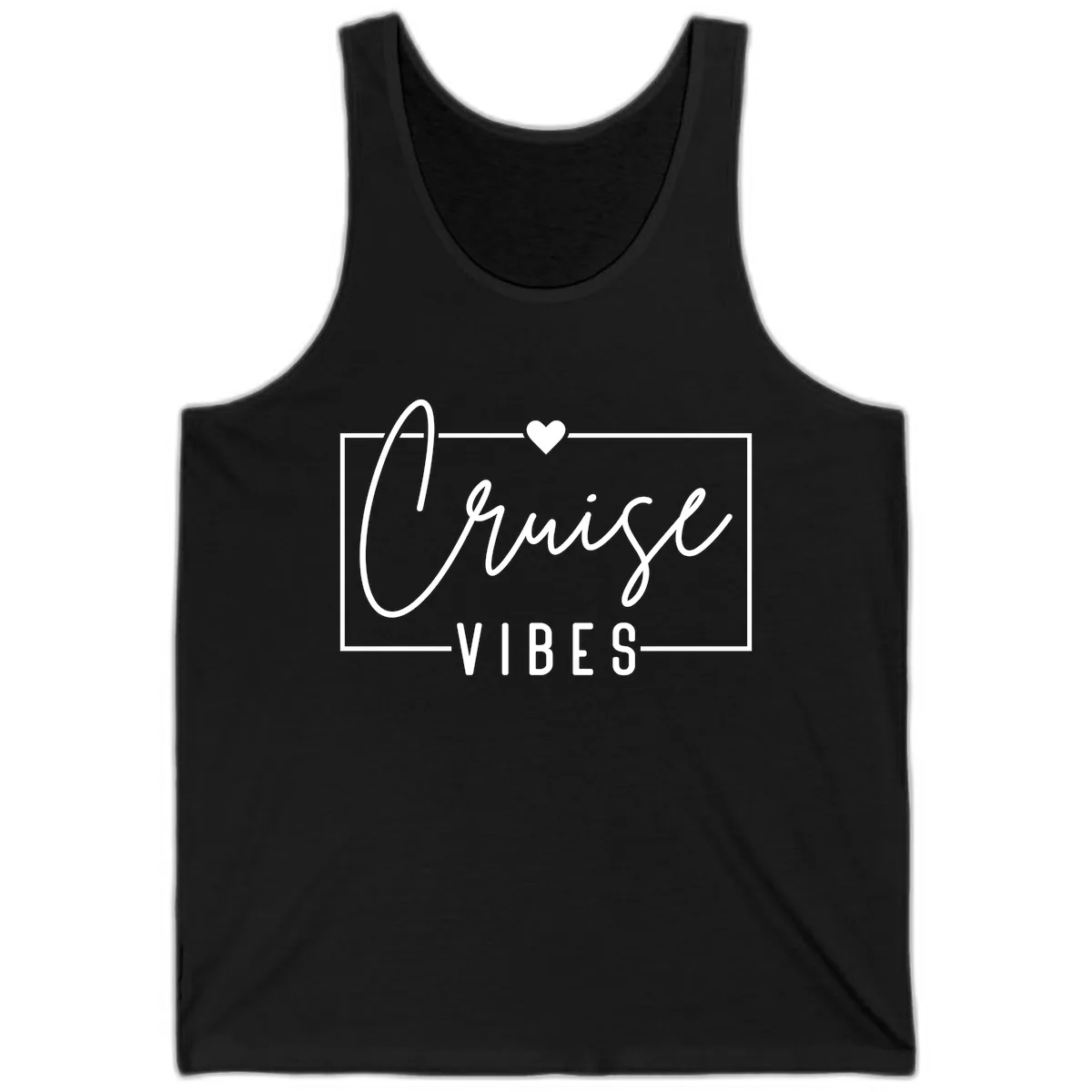 Chill Vibes Cruise Tank in Black