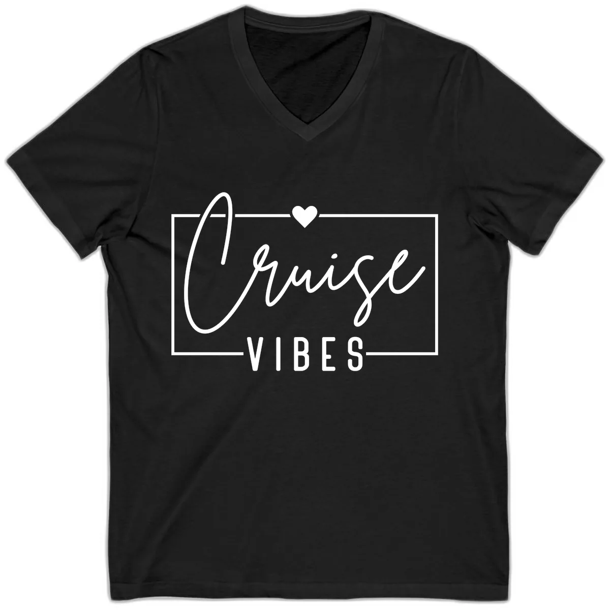 Chill Vibes Cruise V-Neck in Black