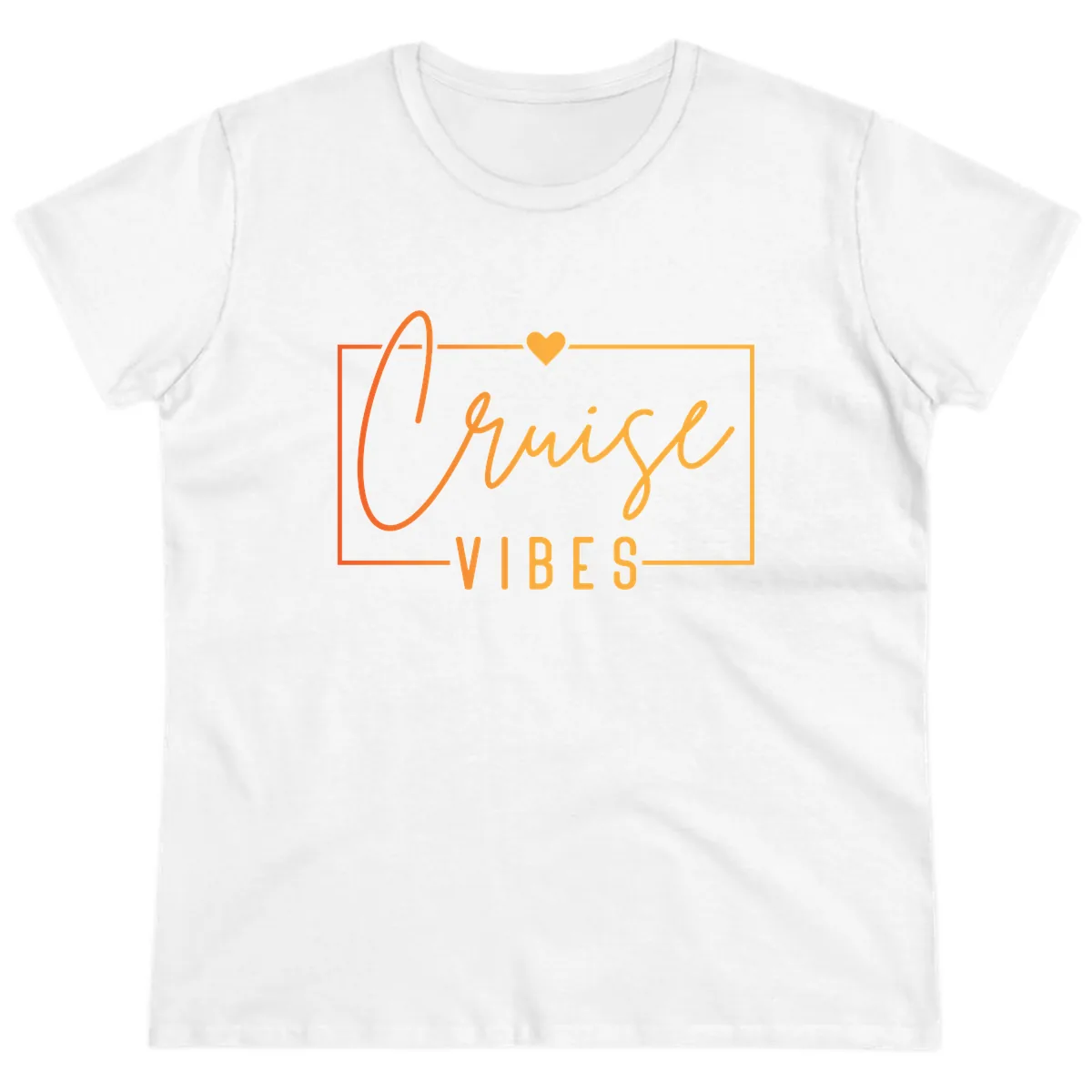 Cruise Vibes Ladies Tee in White