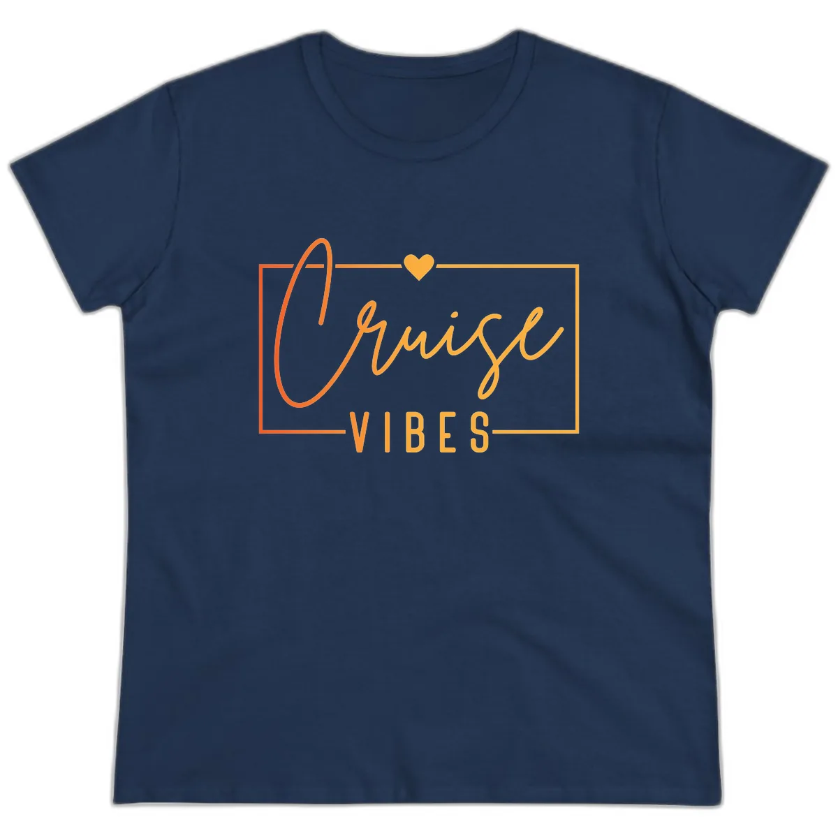 Cruise Vibes Ladies Tee in Navy