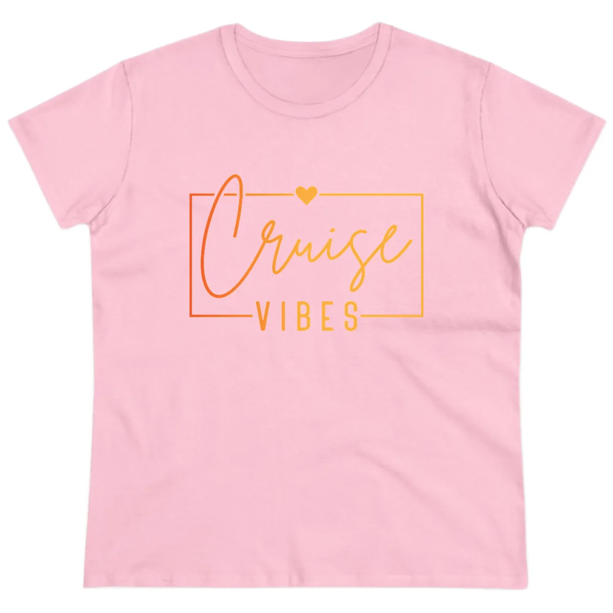 Cruise Vibes Ladies Tee in Light Pink