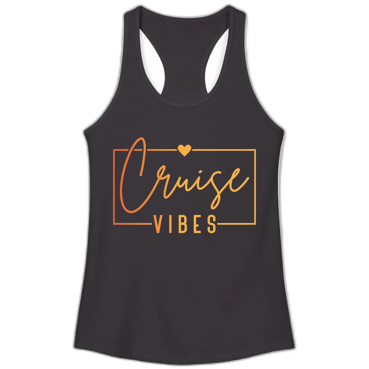 Cruise Vibes Ladies Tank in Black