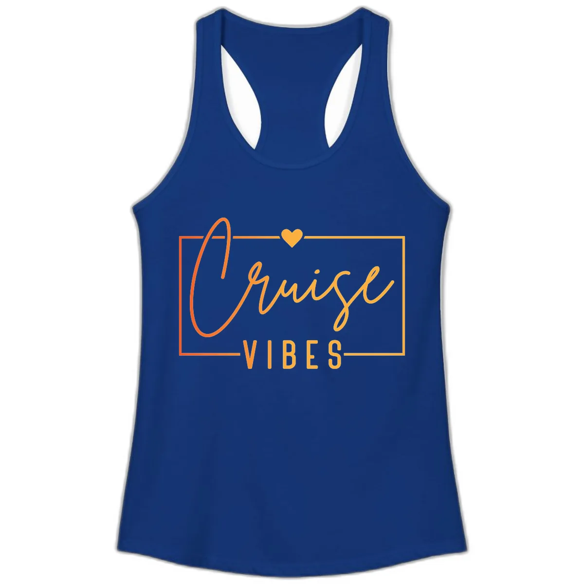 Cruise Vibes Ladies Tank in Solid Royal