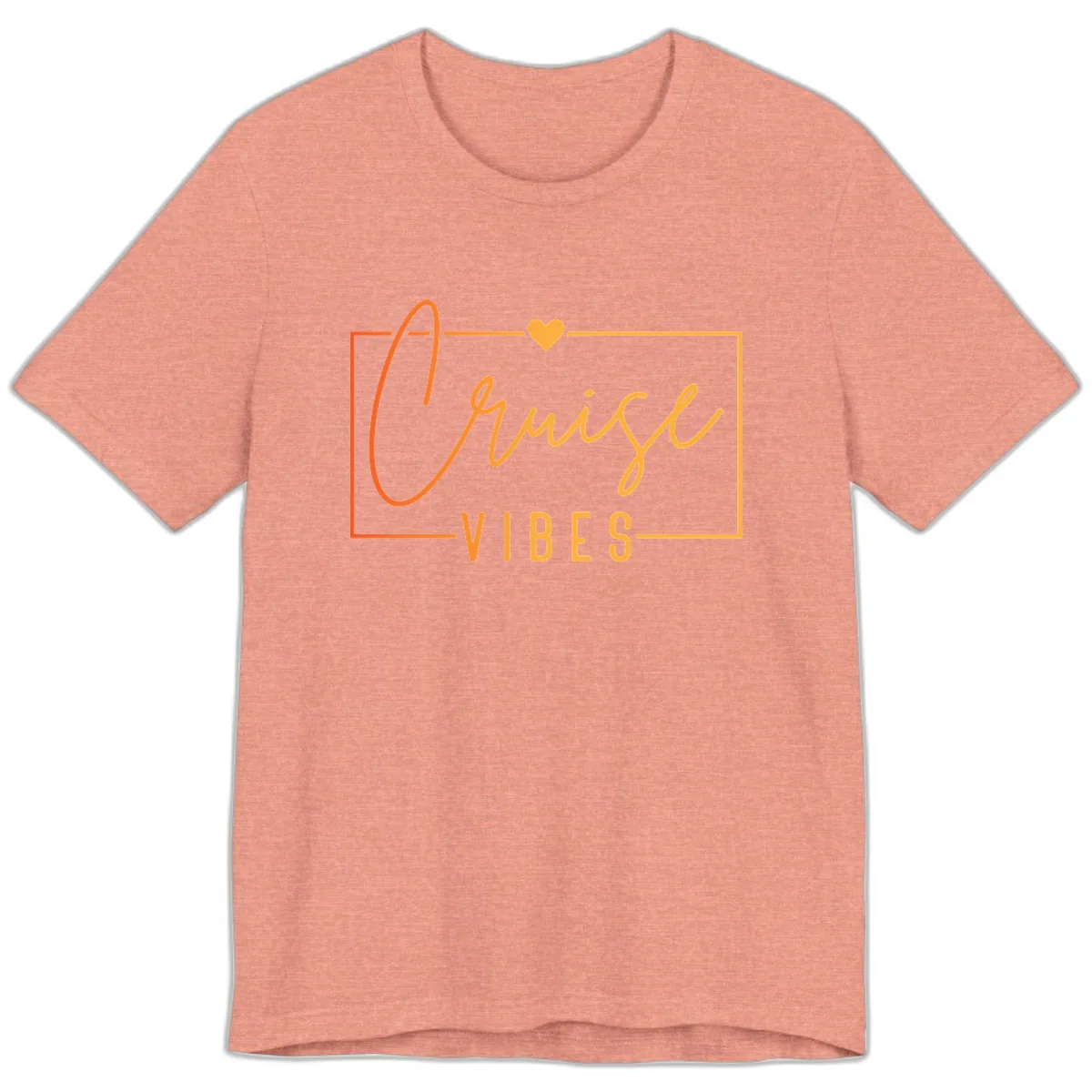 Cruise Vibes Premium T-Shirt in Heather Sunset