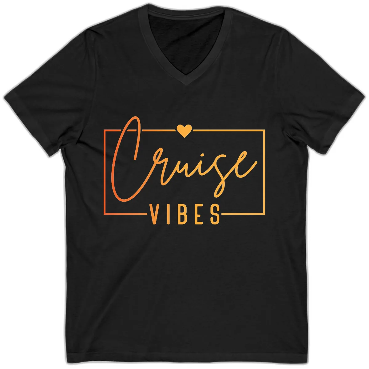 Cruise Vibes V-Neck in Black