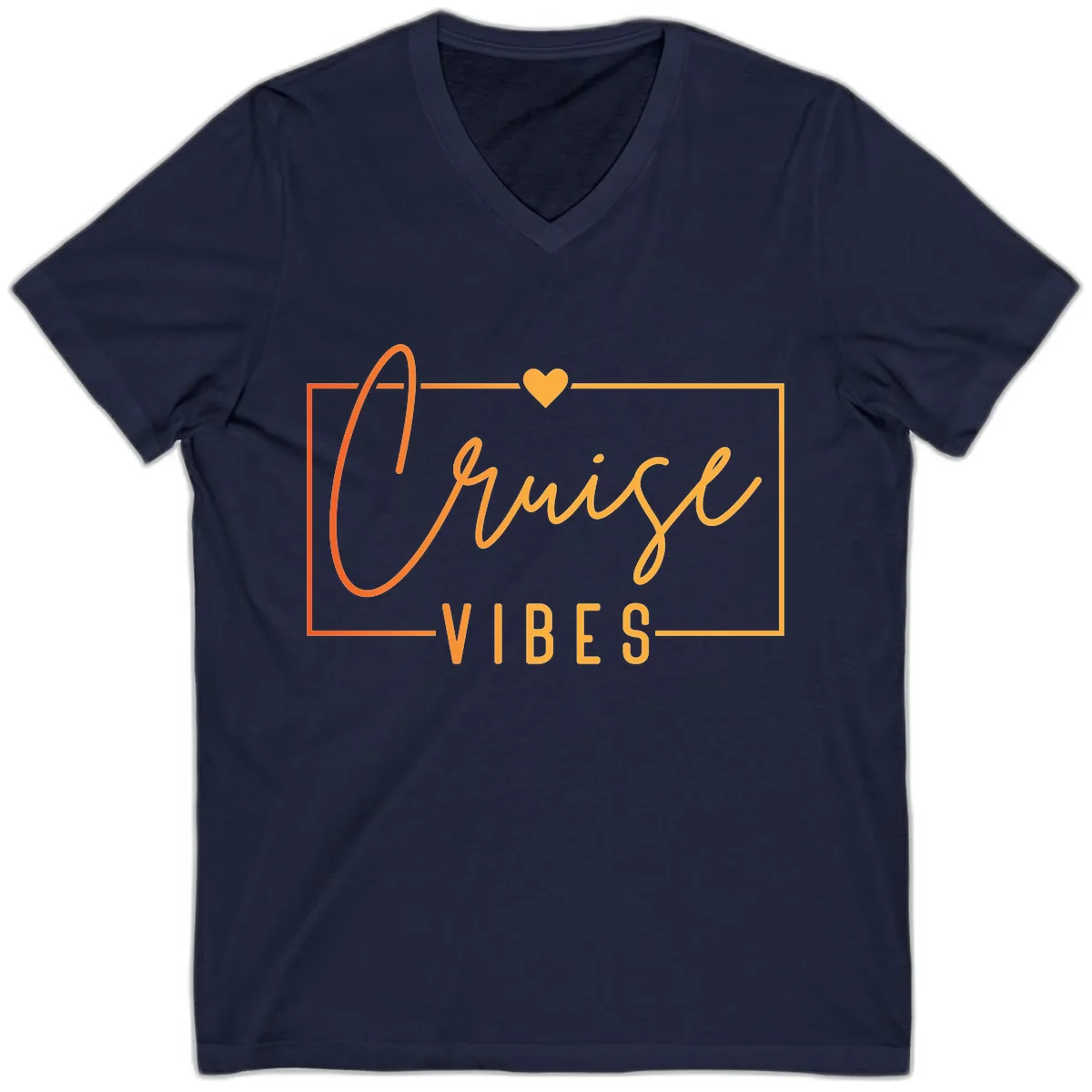 Cruise Vibes V-Neck in Navy