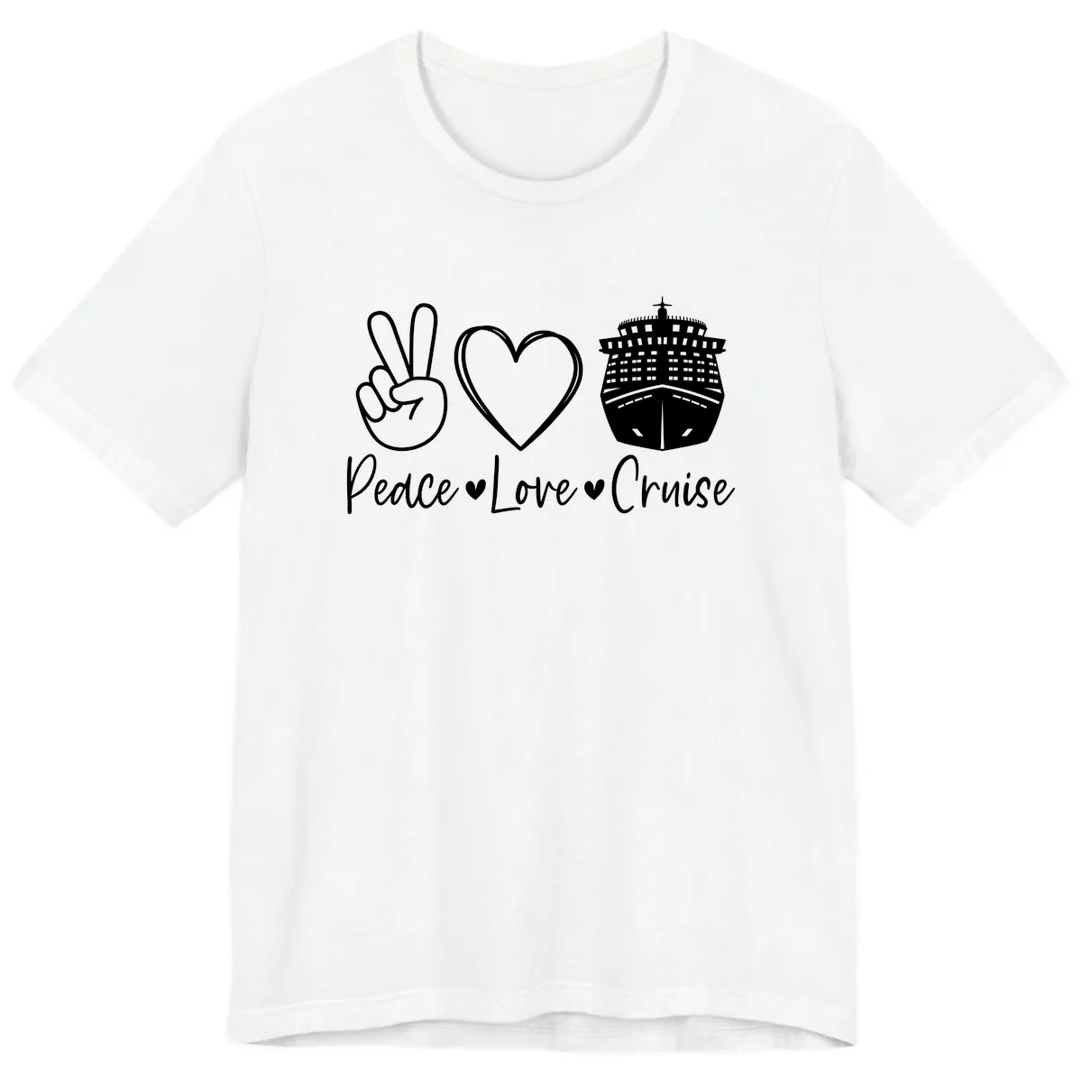 Peace Love Cruise Premium T-Shirt in White