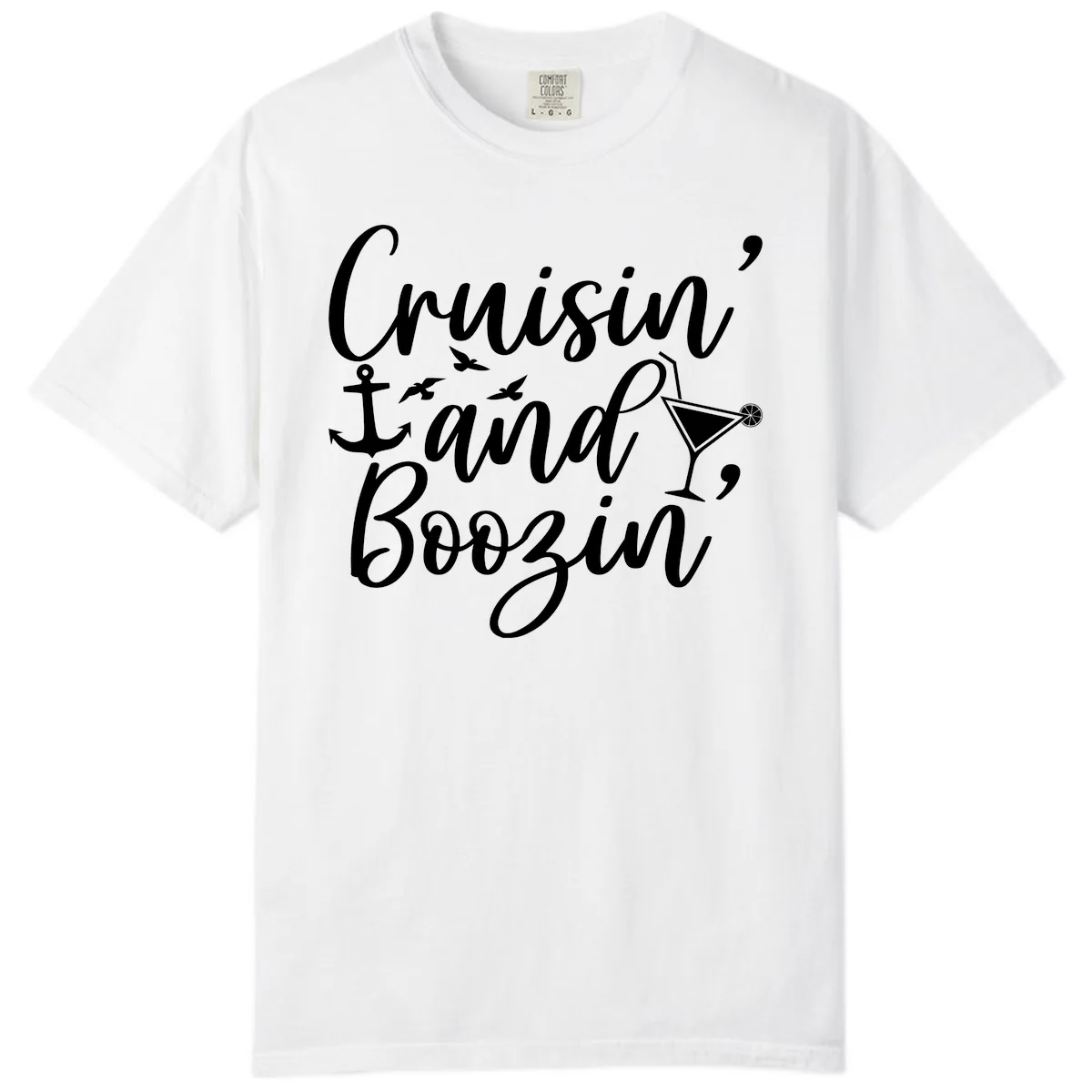 Cruisin' And Boozing Nautical Comfort Color in White