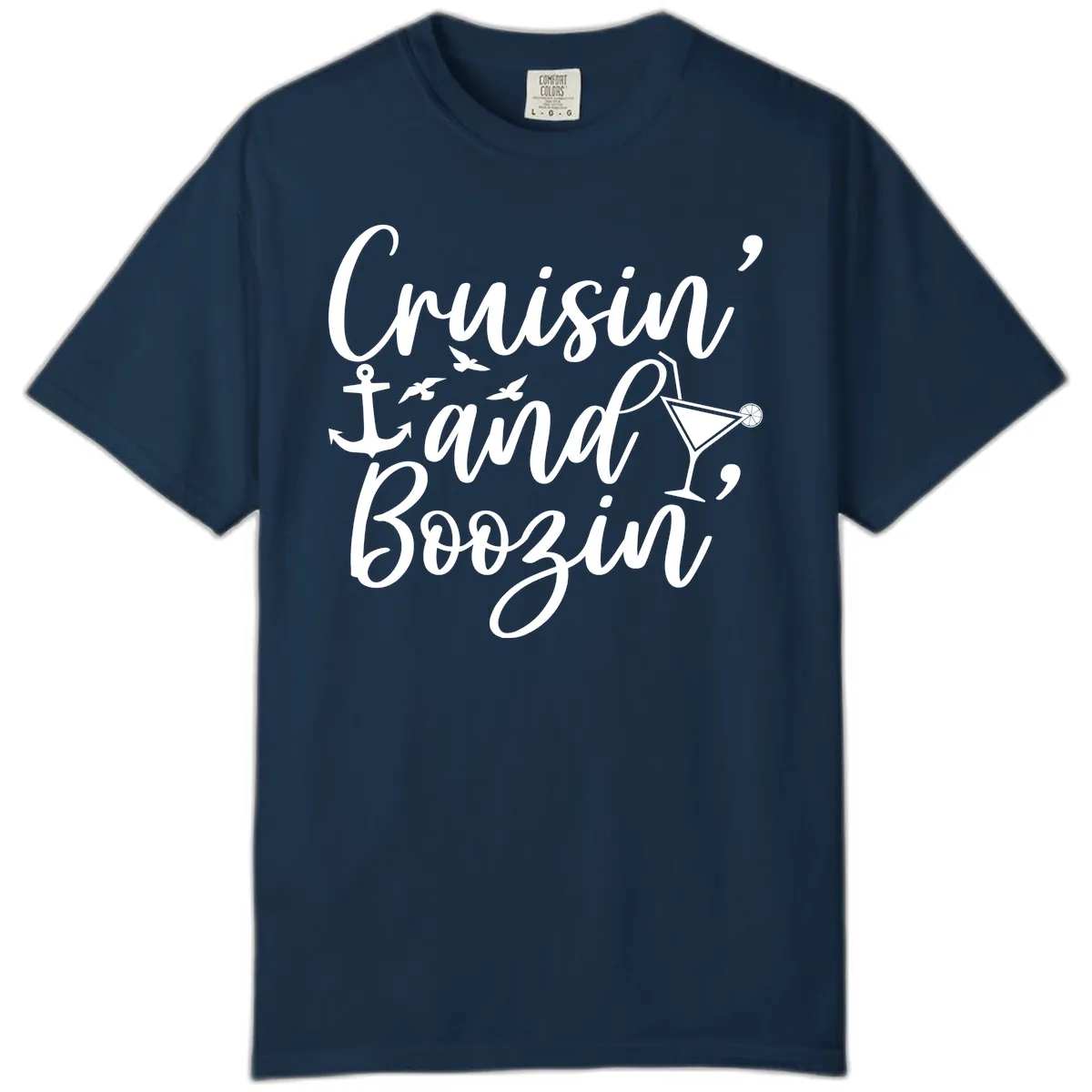 Cruisin' And Boozing Nautical Comfort Color in True Navy