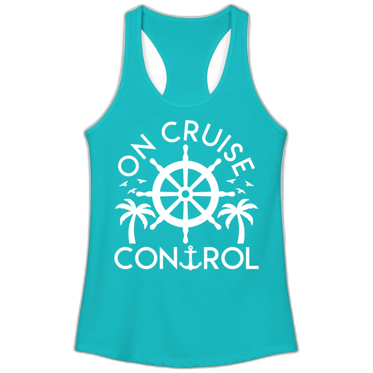 On Cruise Control Ladies Tank in Tahiti Blue