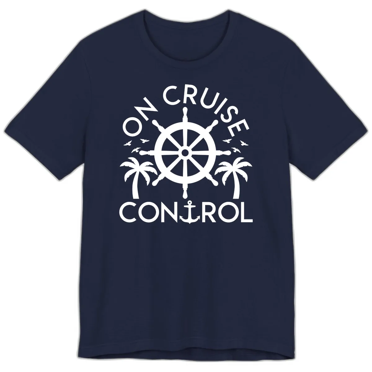 On Cruise Control Premium T-Shirt in Navy
