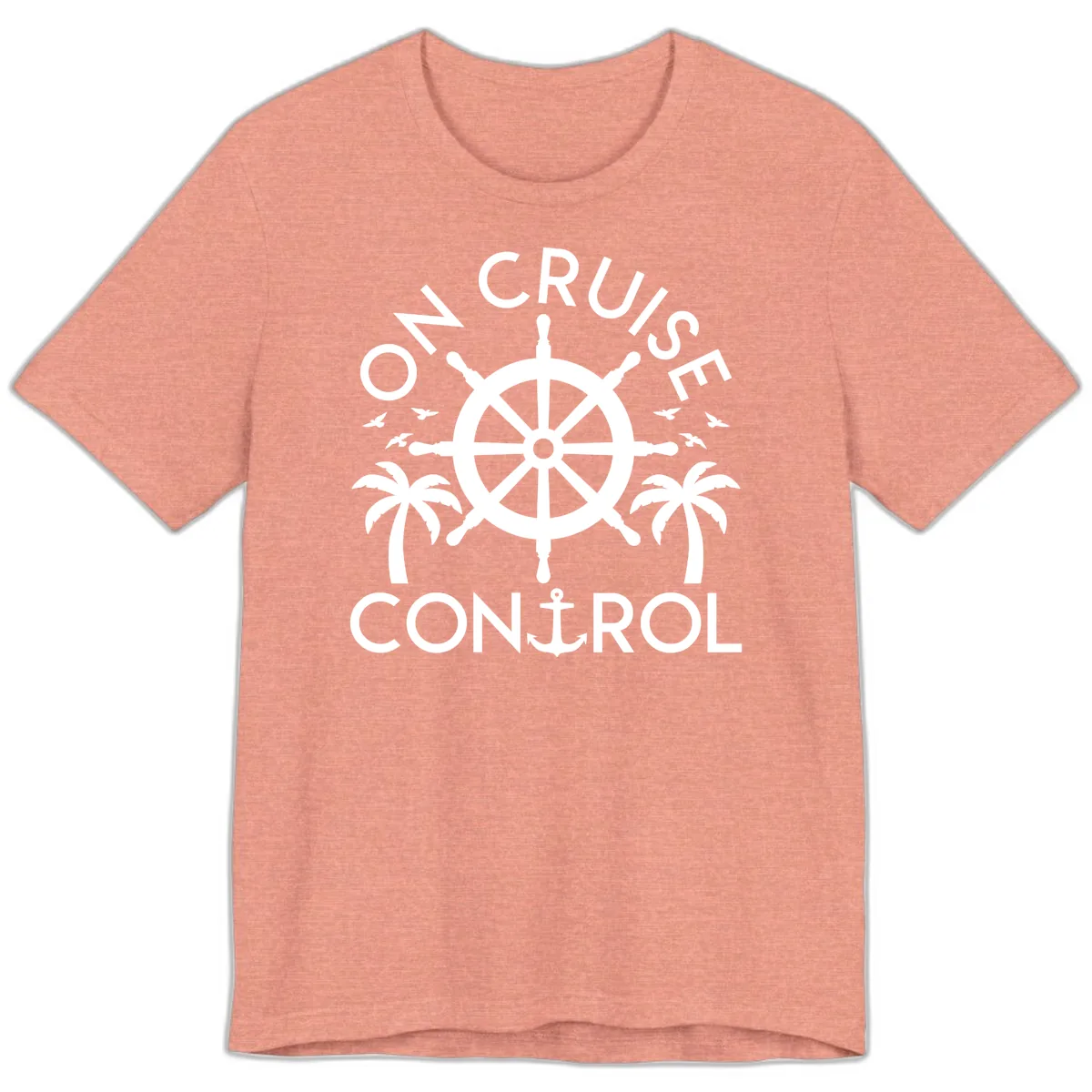 On Cruise Control Premium T-Shirt in Heather Sunset