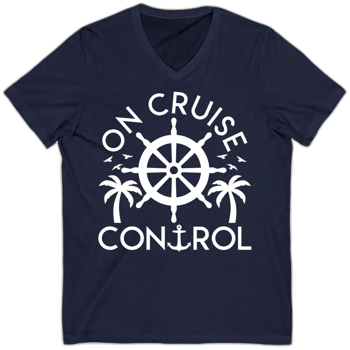 On Cruise Control V-Neck in Navy