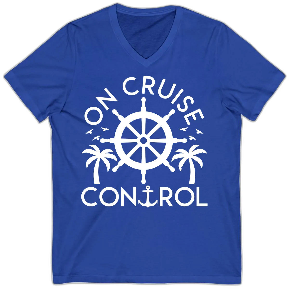 On Cruise Control V-Neck in True Royal